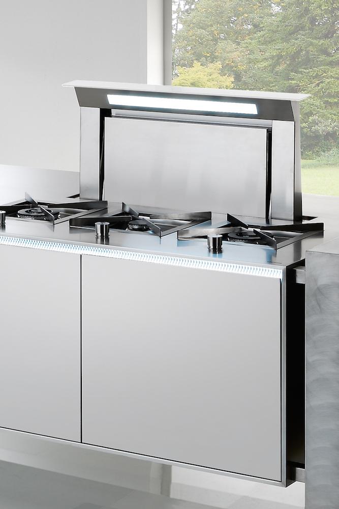 DOWNDRAFT GLASS WHITE 90 Falmec (вытяжка, в столешницу, белое стекло)
