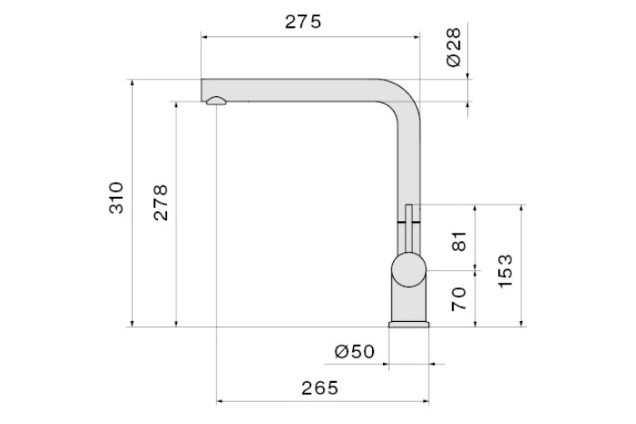 Однорычажный смеситель для мойки