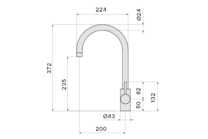 Однорычажный смеситель для мойки